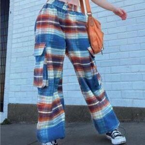 BDG Darren Flannel Plaid Cargo